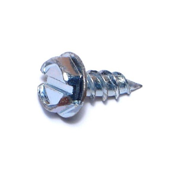 Buildright Sheet Metal Screw, #10 x 1/2 in, Zinc Plated Steel Flange Hex Head 250 PK 51742 - main